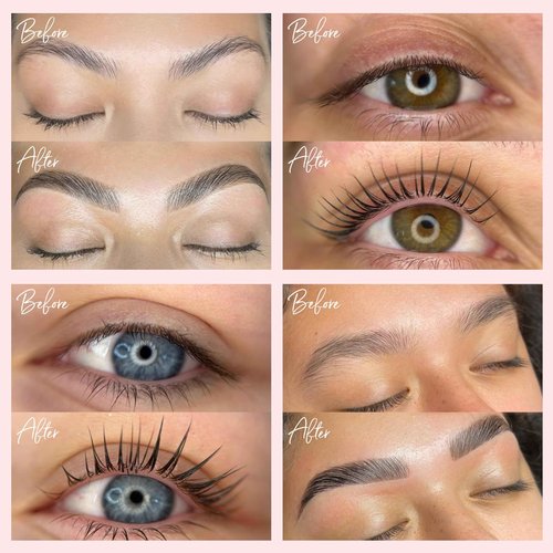 One V Salon Essential Lash Lift & Brow Lamination Professional Kit – Instant Lift for Lashes & Brows – Vegan, Long-Lasting, Lash and Brow Lift Kit with Sachets, Tools (Multicolor-3)