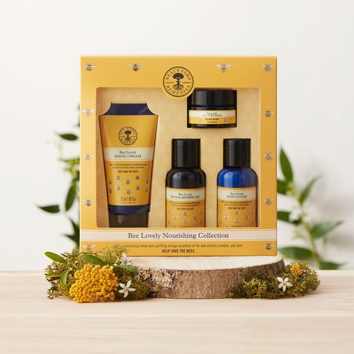 Neal's Yard Bee Lovely Nourishing Collection, Nourishing & Bee-Friendly, Vegetarian Approved, Cruelty Free, 4 Pieces