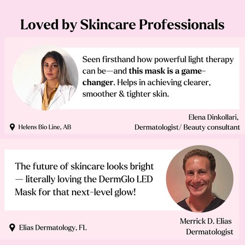 LED Face Mask Light Therapy Premium Spa Kit (4 Pcs) - With Ultrasonic Scrubber, Ultrasonic Brush & Green Tea Serum - 7 Colors (Blue & Red) Light Therapy Mask -Spa Light Therapy Facial For Rejuvenation