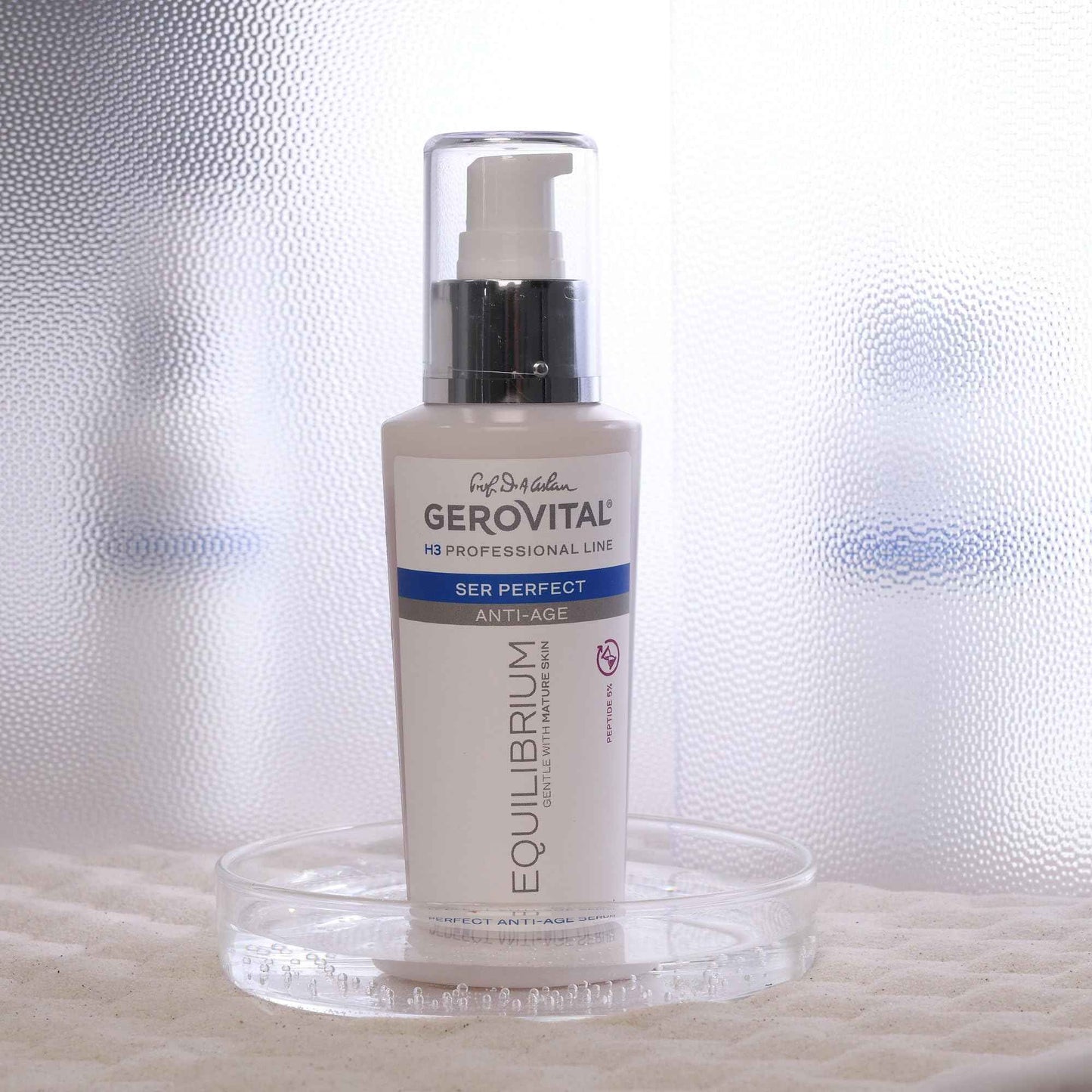 Gerovital EQUILIBRIUM Perfect Anti-Aging Serum with Peptide 5% | Intensive Treatment for Mature, Dry and Wrinkled Skin | Professional Product, 100 ml