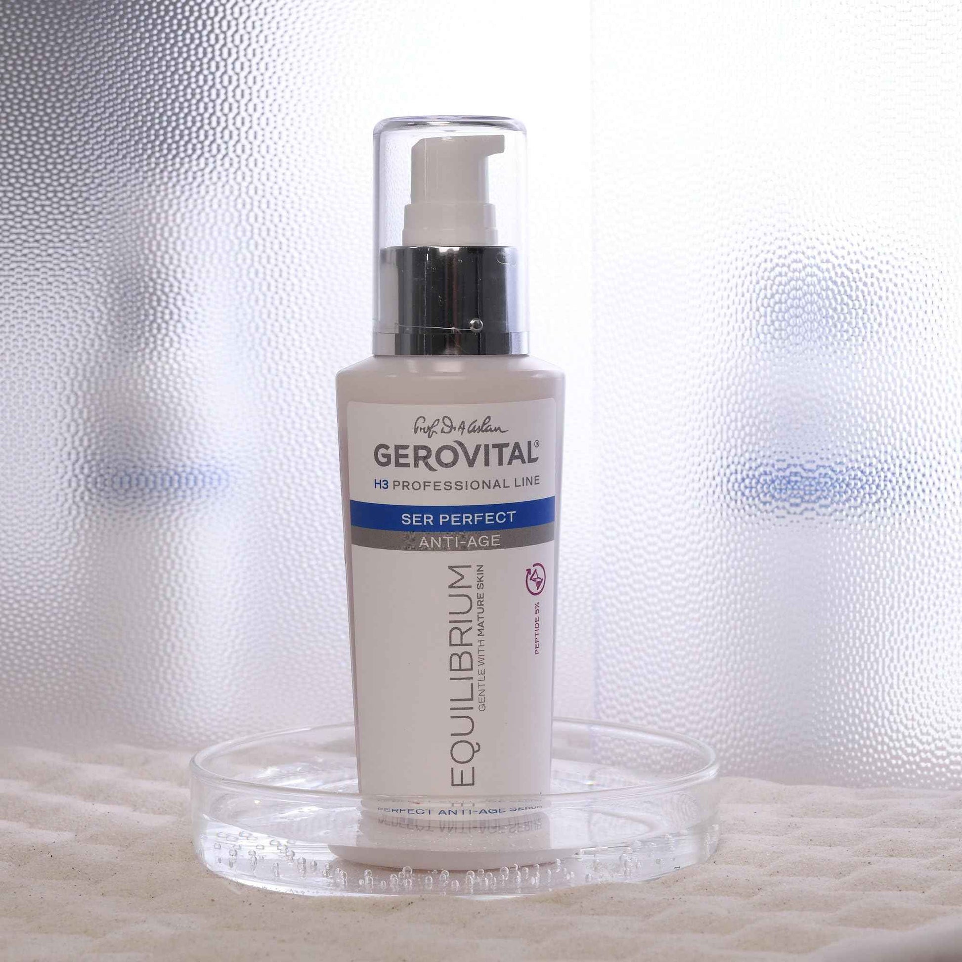 Gerovital EQUILIBRIUM Perfect Anti-Aging Serum with Peptide 5% | Intensive Treatment for Mature, Dry and Wrinkled Skin | Professional Product, 100 ml