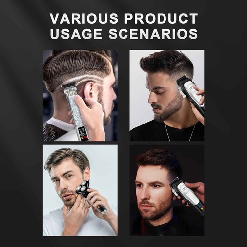 LQT Hair Clipper Kit for Men Grooming Set with Precision Hair Clippers, Detail Trimmer, Shaver, and Travel Case - Hair Cutting Kit for All Hair Types, Home & Professional Use
