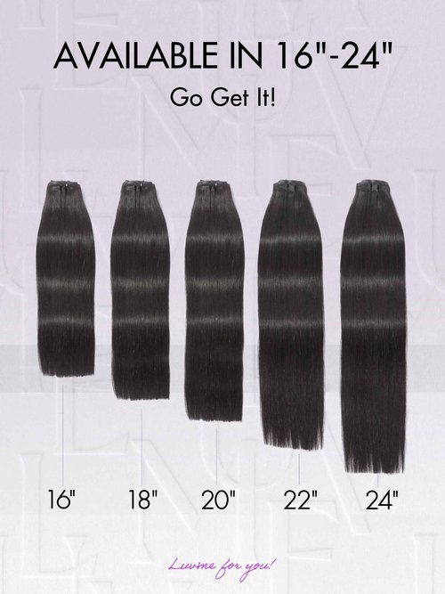 LUVME HAIR Hair Extensions Real Human Hair Fullness with 1 Pack 135g Silky Straight Clip in Hair Extensions 9pcs 20clips 18 inch Hair