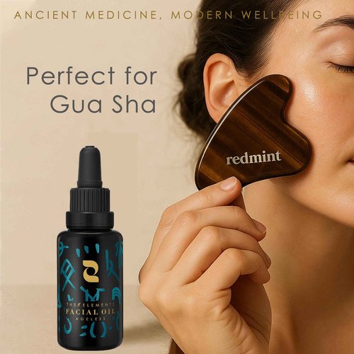 Redmint Ageless Facial Oil | Hydrating & Firming Face Oil with Squalane for Anti-Aging Glow | Inspired by TCM & Organic Botanicals for Radiant, Youthful Skin | 30ml