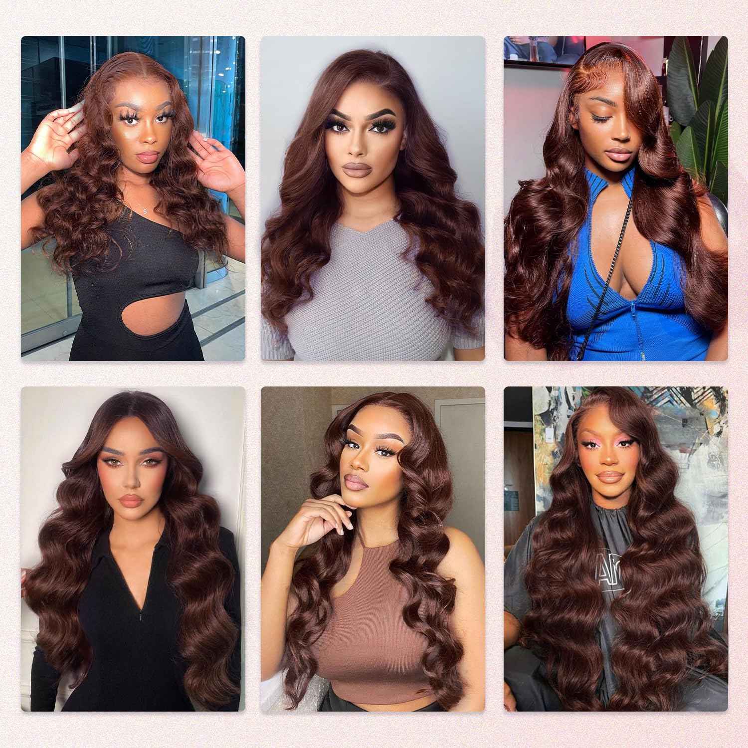 32 Inch Chocolate Brown Lace Front Wig Human Hair HD 13x4 Body Wave Lace Wigs Human Hair Colored #4 Glueless Wigs Human Hair Pre Plucked With Baby Hair 200% Density #4 colored