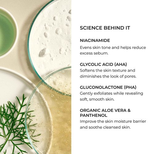 Natura Bissé Stabilizing Facial Cleansing Gel with AHA + PHA, Exfoliating foaming cleanser, Cleanses, Exfoliates & Balances, For Normal, oily & acne-prone Skin, 7 Oz