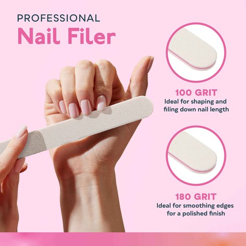 SUNUV UV LED Nail Lamp with 4PCS Cuticle Nippers, Cuticle Pusher with Nail File and Buffer Set, Professional Stainless Steel Durable Pedicure Manicure Nail Care Tools