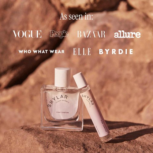 Skylar Pink Canyon Eau de Parfume - Hypoallergenic Perfume for Women & Men, Vegan & Safe for Sensitive Skin - Woody Citrus Perfume with Notes of Grapefruit, Pink Salt & Cedar - 1.70 Fl Oz (Pack of 1)