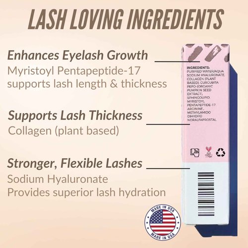 LeVaye Cosmetics Show Lash Eyelash Serum for Longer, Thicker, Gorgeous Looking Lashes, Cruelty Free Lash Serum