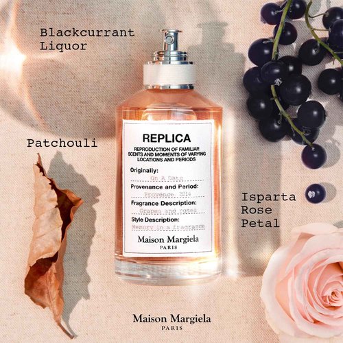 Maison Margiela - Replica - On a Date Eau de Toilette - Floral Fragrance - With Patchouli, Rose, & Black Current Accords - 1.0 Fl Oz