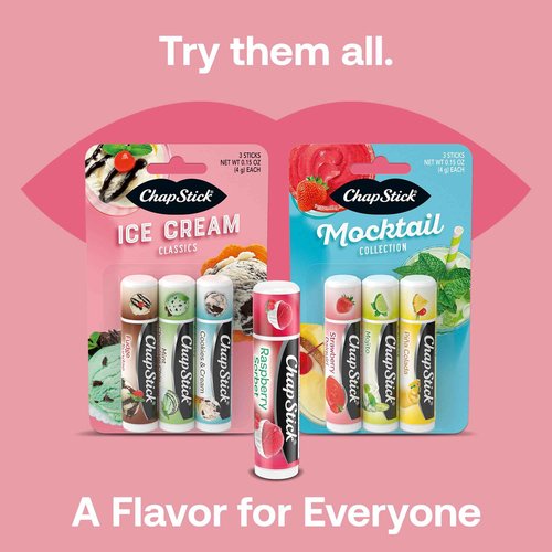 ChapStick Lip Moisturizer, Ice Cream 3-Packs (12 Sets/36 Tubes) – Bulk Lip Balm, Irresistible & Sweet, 0.15 Oz Ea