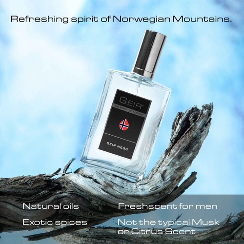 Geir Ness Geir Eau de Parfum Spray For Men - Long Lasting Fresh, Cool Scent