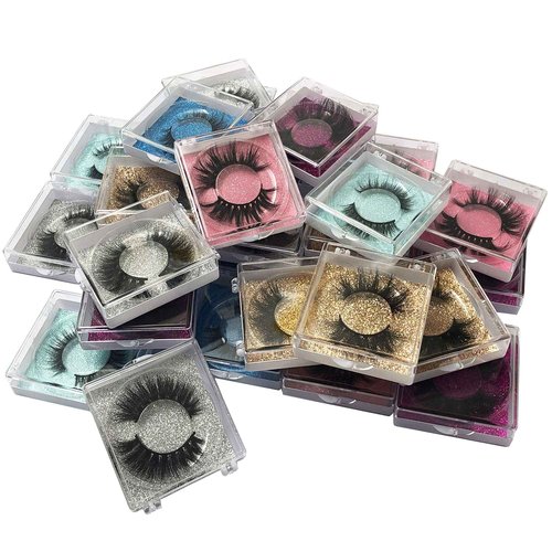 Mink Lashes bulk MIKIWI 30 Pack High Grade Packaging, 3D Mink Lashes wholesale,10-20mm Fluffy Long wispy Eyelashes, 6 Styles Real Mink Eyelashes