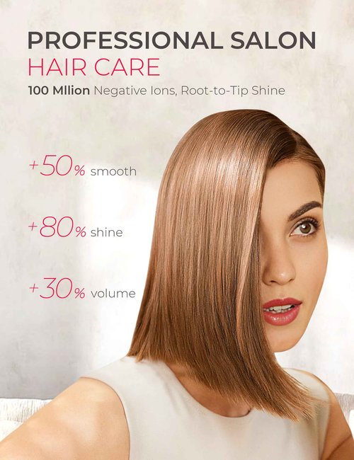 TYMO Ionic Hair Dryer for Women, Professional Blow Dryer with 110000 RPM Brushless Motor for Fast Drying, Travel Lightweight AIRHYPE Lite Hairdryer, Low Noise, 4 Temps & 3 Speeds for Man, Silver