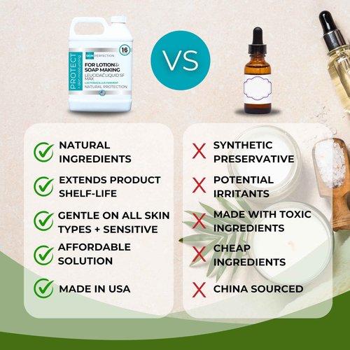 Skin Perfection Leucidal Liquid Sf Max Lactobacillus Natural Preservatives for Cosmetics Natural Preservative Alternative Skin Care Lotion Making Leucidal Liquid SF 16 Oz