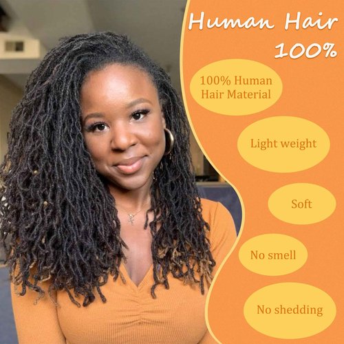 EV&ET Micro Dreadlock Extensions Human Hair,0.2cm Width Afro Kinky Micro Locs Extensions,Can Be Bleached Curled Twisted (#27 40pieces, 12inch 0.2cm)