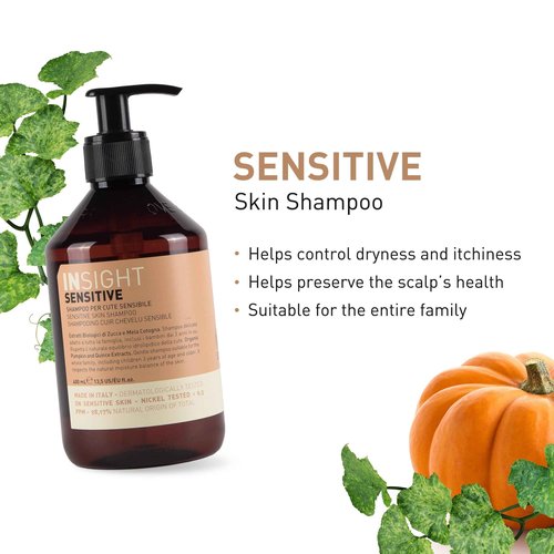 InSight Professional Shampoo for Sensitive Skin, 30.4 Fl. Oz. - Unscented, Sulfate Free, Dermatologically Tested, Vegan, Moisturizing for Dryness