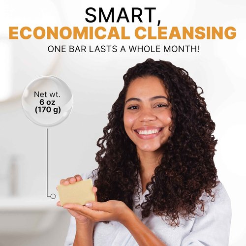 CLASSYONE Grandma’s Pure Lye Soap Bar for Sensitive Skin, Unscented 6 oz – 12 Pack | Face & Body Wash for Dry, Itchy Skin | Free of Dyes, Detergents & Fragrance + Bonus Baby Powder Air Freshener