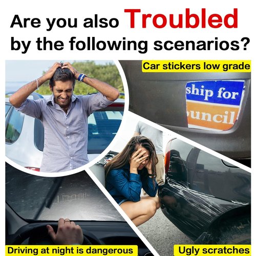 Sukh New Driver Magnet for Car - Student Driver Car Magnet Funny Safety Warning Magnetic Reflective Reusable Signs for Teenage Driving 3 Pcs