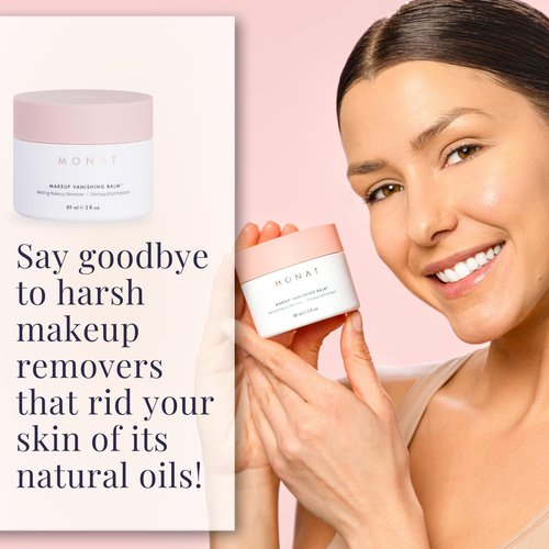 MONAT Makeup Vanishing Balm – Cleansing Makeup Remover – Lightweight Face Cleanser – Cleansing Balm for Residue Free Soft and Smooth Skin – Safe to Use for Delicate Skin