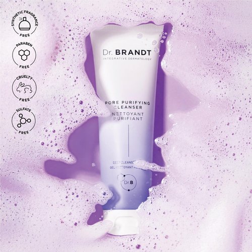 Dr. Brandt Pores No More, Pore Purifying Cleanser - Non-Drying Gel - Helps to Minimize the Appearance of Pores & Dissolves Impurities - 3.5 fl oz, Pack of 2