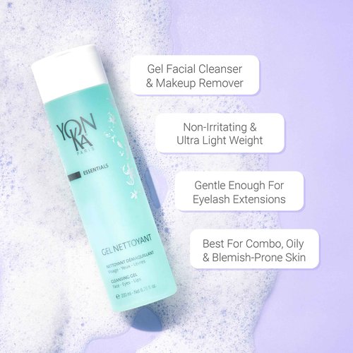 Yon-Ka Cleansing and Hydrating Skincare Set | Lotion PS Toner for Dry or Sensitive Skin and Gentle Foaming Face Wash and Makeup Remover | Set of 2, 6.76 fl oz and 6.8 fl oz