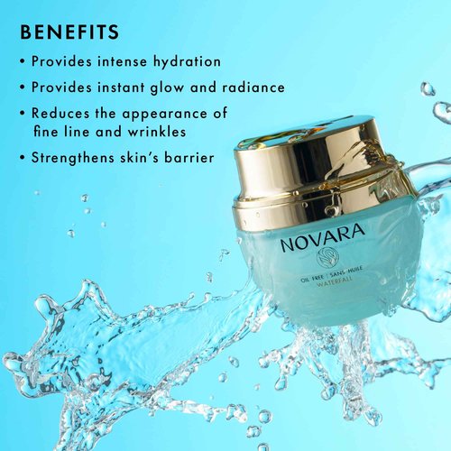 Novara Oil Free Hydrating Cream | High Performing Moisturizer | Hydration for Firm, Radiant, Dewy Skin | Oily Skin | Doctor Recommended | 1.7 Oz