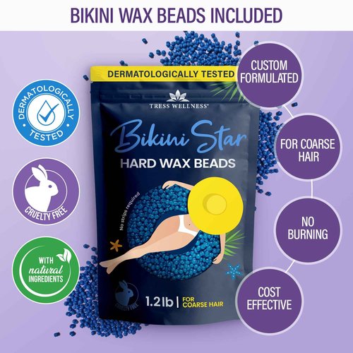 Tress Wellness Wax Warmer Kit with Bikini Wax