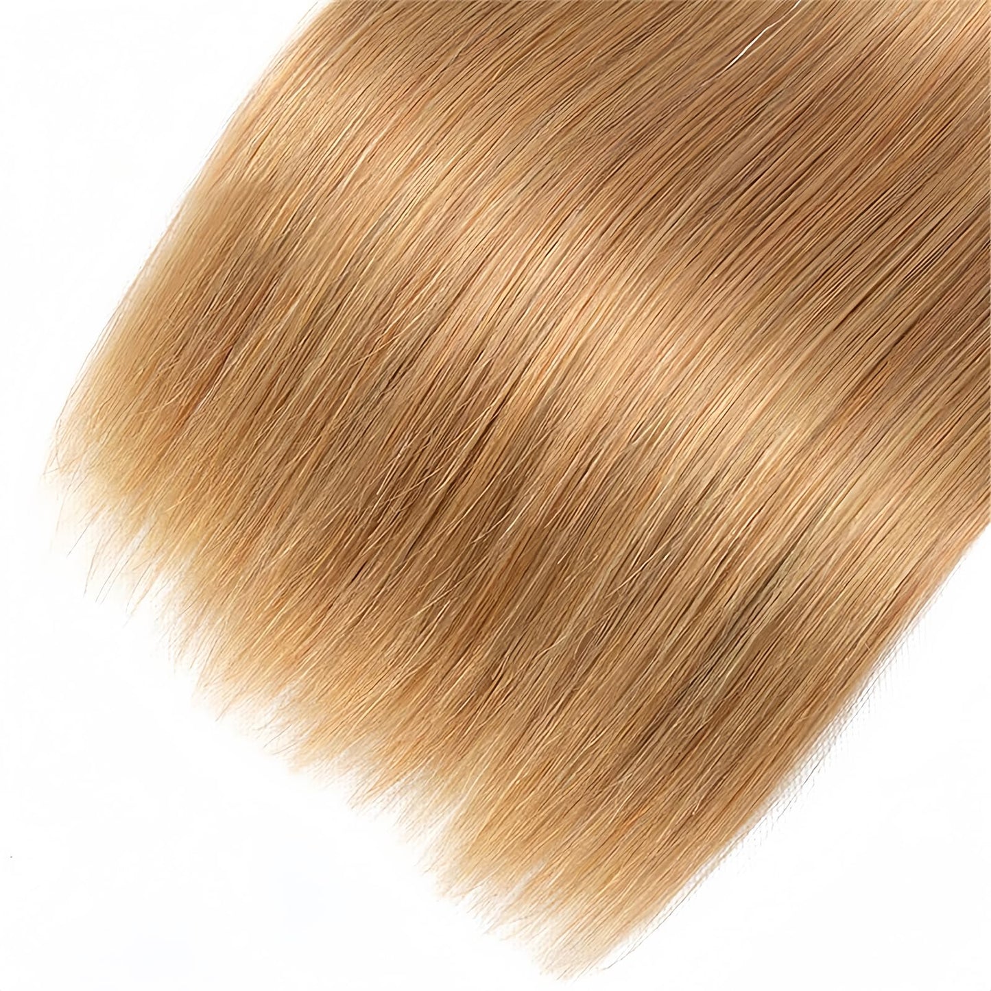 LUMWAV Straight Bundles Human Hair 26 28 30 Inch 12A Soft and Thick Honey Brown #27 Brazilian Virgin Hair Bundles for Black Women