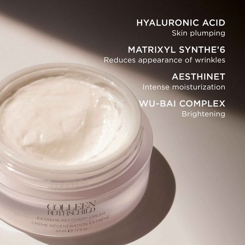COLLEEN ROTHSCHILD Extreme Recovery Cream | Intensive Care for Dehydrated Skin | Maximum Moisture | Strengthens Barrier | Fights Wrinkles | Evens Skin Tone & Texture | All Skin Types (1.7 oz)