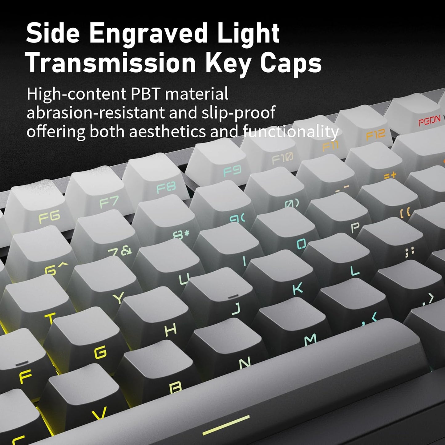 ZORNHER ZH870 Wireless Mechanical Gaming Keyboard,80% Pink & Purple Custom Creamy Sound Keyboard with Shine Through PBT Keycaps,Pre-lubed Linear Switches,Hot-Swappable,RGB Backlit,2.4GHz/USB-C/BT5.0