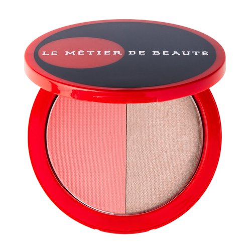 MĒTIER Blush Highlighter Duo for a Radiant Glow, Magnetic Compact (La Boheme)