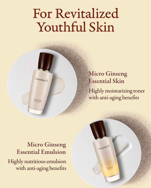 SOORYEHAN Micro Ginseng Essential Skincare Special gift Set (11.2 fl oz) - Boosts Skin Density, Elasticity, and Vitality . with Ginseng Liposome™ for Youthful Radiance – Korea Skincare.