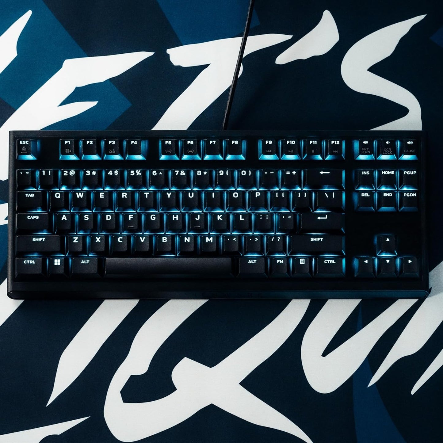 Alienware Low-Profile RGB Gaming Keyboard AW510K, AlienFx Per Key RGB LED Color Backlighting, Media CONTROLS & USB Passthrough, Cherry MX Low Profile Red Switches