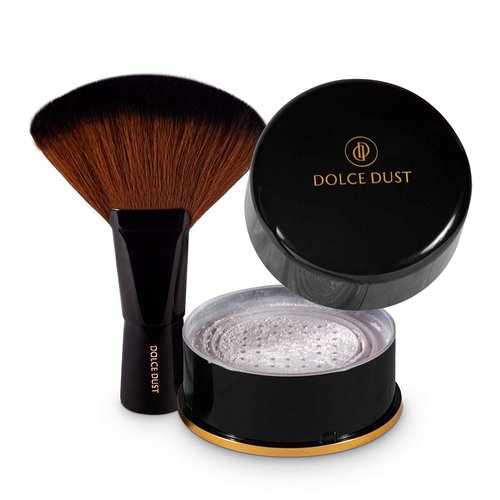 Infinity Sun Dolce Dust Powder with Applicator Brush | Remove Stickiness & Finishing Sunless Tan | Skin Hydrated & Smooth Sunless Skin | (Coconut Cream) - 90g (Matte)