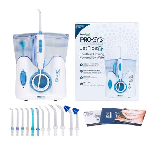 PRO-SYS JetFloss Dental Water Flosser + Tips for Orthodontic Braces, Periodontal & Tongue