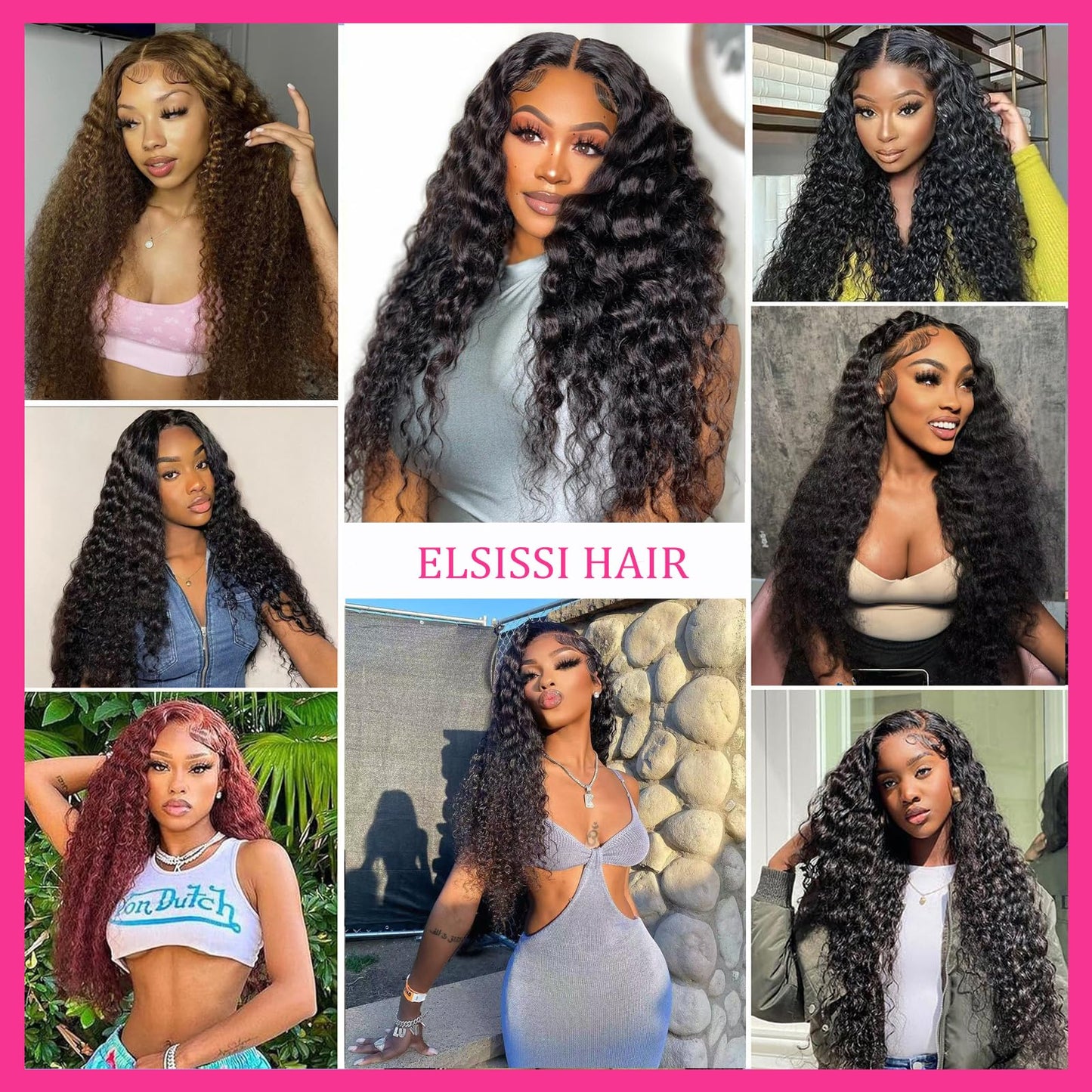 28 Inch 13x6 Deep Wave Lace Front Wigs Human Hair HD Transparent Deep Curly Lace Frontal Wigs Human Hair 180 Density Pre Plucked Glueless Wigs for Women Natural Color