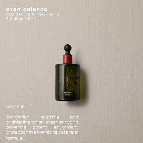 Even Balance, CoQ10 Facial Toner Repairs & Protects with Antioxidants, Azelaic Acid, Turmeric, Superoxide Dismutase & Hyaluronic Acid for Bright, Smooth, Hydrated Skin - 3.21 fl oz