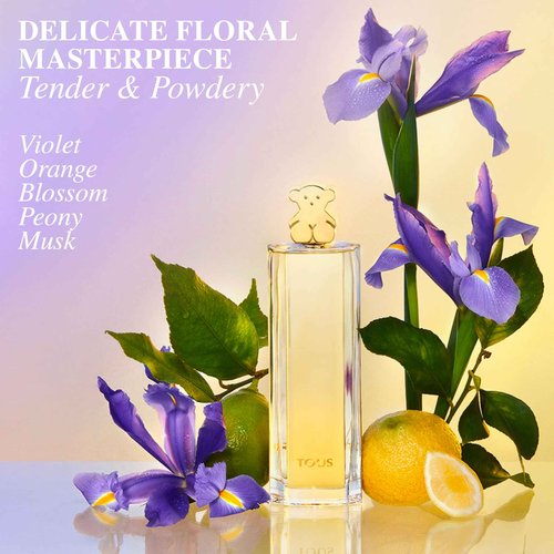 TOUS Eau De Parfum For Women, Long Lasting Floral Scent, Elegant Perfume With Notes of Neroli Petals, Rose, and Orange Blossom. For Daily Wear, 3 fl.oz.