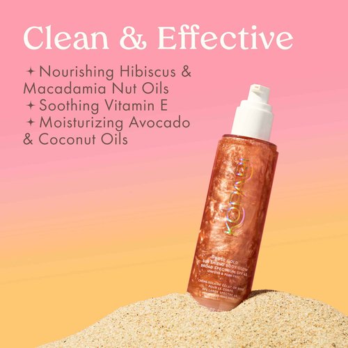 Sun Shield Bundled with On-the-Glow Gold Rose Gold Shimmer