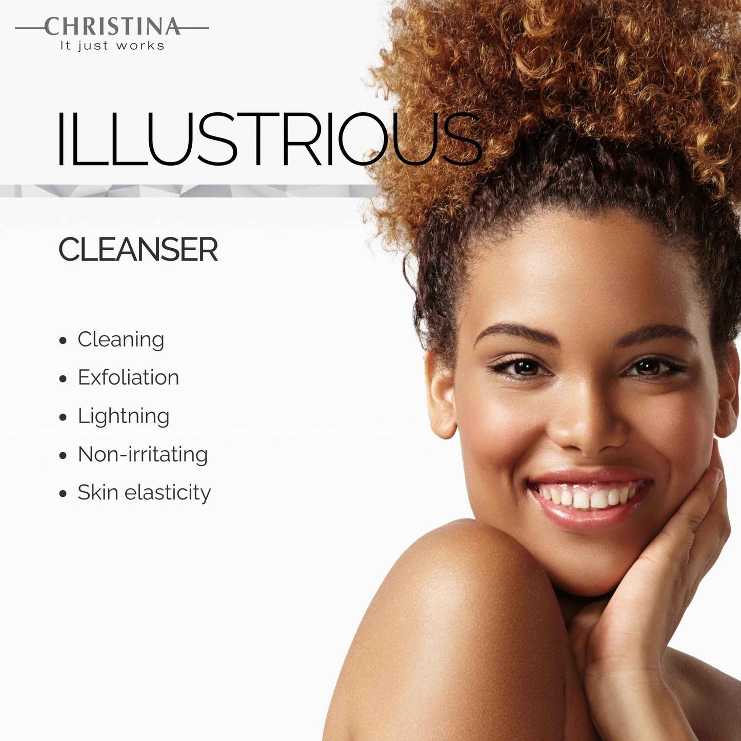 -CHRISTINA- Illustrious Refreshing AHA Facial Cleanser | Gentle Glycolic Acid Face Wash | Infused with Witch Hazel for Even Skin Tone & Radiance | For All Skin Types 300ml / 1 fl.oz