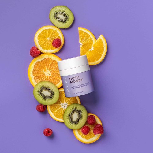 Masktini Hush Money Intensive Restorative Cream, 1.7 oz - Anti Aging Face Cream - Peptide Moisturizer - Brightening and Firming - for Dry Skin