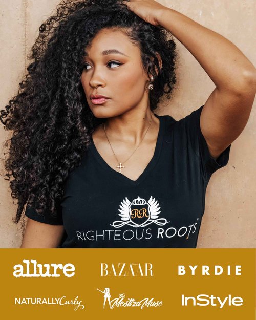 Righteous Roots Hair Oil for Hair Growth, Anti Frizz and Thickener (4 fl OZ, Pack of 2) - Best for Beard, Curly, Wavy and Natural Hair