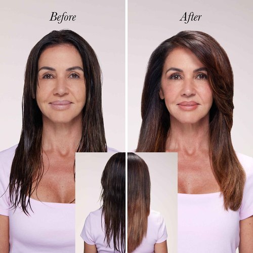 L'ANGE HAIR Le Volume 2-in-1 Titanium Blow Dryer Brush | Hot Air Brush for Hair Drying & Styling | Ionic Oval Barrel for Smooth, Frizz-Free Volume | (Blush – 60mm)