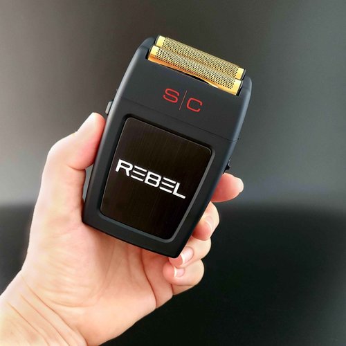 StyleCraft Rebel Professional Cordless Double Foil Shaver - Super Torque Motor, USB-C Rechargeable Electric Men's Foil Shaver, Close Shave, Barber Quality Grooming