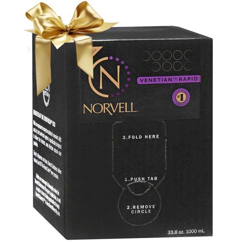 Norvell Premium Rapid Spray Tan Solution Venetian One 1 Liter – Professional Sunless Tanning Formula for Ultra Fast Natural Bronze Glow, Streak Free, Fast Drying, Long Lasting Color
