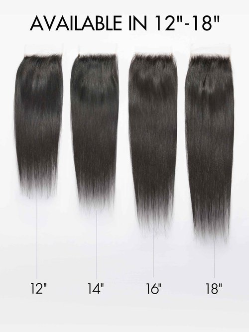 LUVME HAIR Lace Closure 16" 5X5 Straight Human Hair
