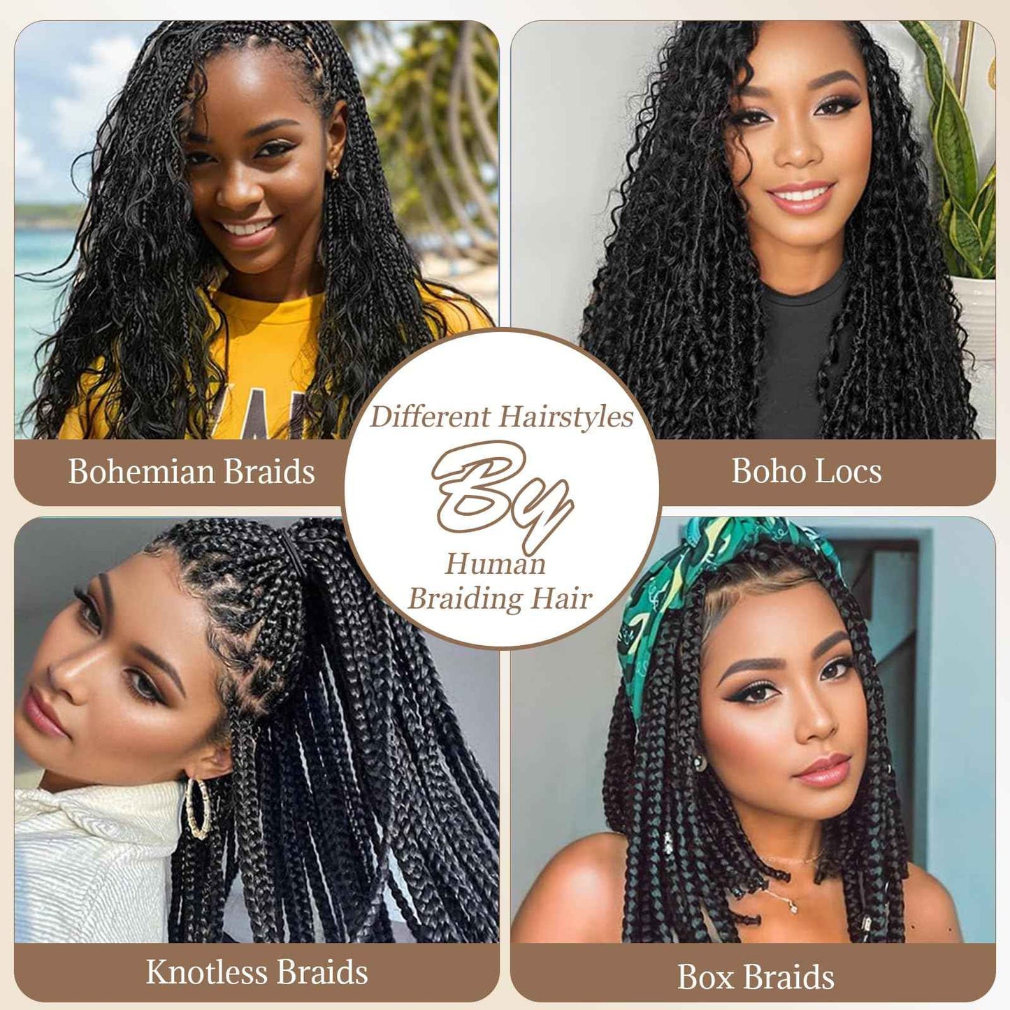 Human Braiding Hair 22 Inch 2 Bundles100g Braiding Hair No Weft Water Wave Bulk Human Hair for Braiding Honey Blonde to Bleached Blonde Highlight Hair Extensions for Boho Braids Wet and Wavy