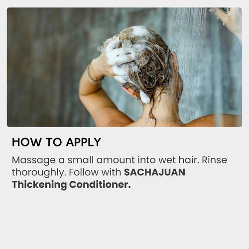 SACHAJUAN Thickening Shampoo Retail + Travel Set | Ocean Silk & Thickening Technology to Add Volume and Nourish Hair | Heat & UV Protection | Vegan & Paraben-Free | Set of 2 (8.4 + 3.4 oz)