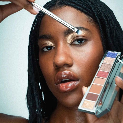 SARELLY, La Mil Sombras Palette, 8 Shades & 4 Finishes, with Mirror and Makeup Brush, Sarelly Creative Lab